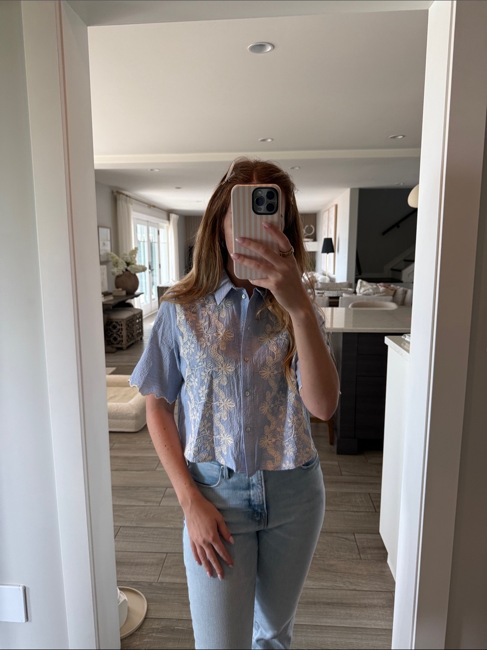Zara | Cotton Blouse with Embroidery